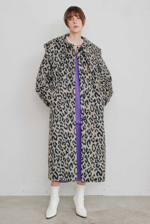 DETACHED BIG COLOUR COAT/ビッグカラーコクーンスリーブコート