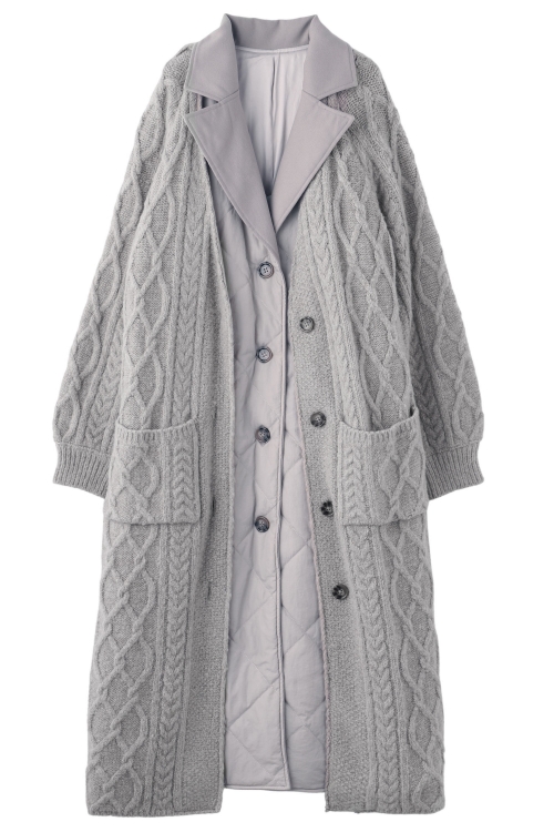 4WAY KNIT&QUILTING COAT