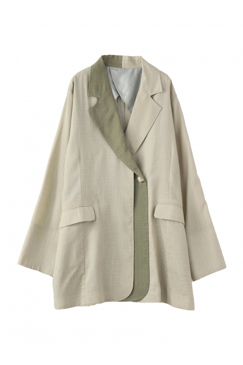 D-RING COLOR SCHEME LINEN LIKE JACKET